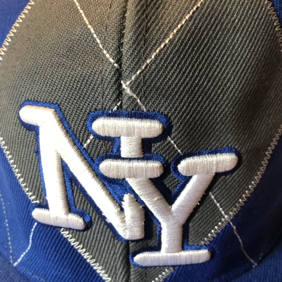 New York Fitted Argyle Baseball Cap Hat o/s - Picture 10 of 11